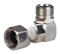 Raccord pivotant M22 x 15 en acier inoxydable pour buses de nettoyeur haute pression offrant un mouvement à 360 degrés et une durabilité accrue dans les environnements difficiles (simple)