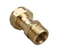 Raccord pivotant pour nettoyeur haute pression - Filetage M22 vers FM22 - Insidel - 15 mm - Raccord en laiton haute pression - Adaptateur de tuyau essentiel pour pistolet à eau de nettoyage de voiture