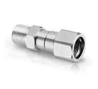 Raccord pivotant pour nettoyeur haute pression, raccords filetés NPT 3/8", adaptateur mâle vers femelle, connecteur pivotant à 360 degrés en acier inoxydable pour pistolet et tuyau de nettoyeur haute