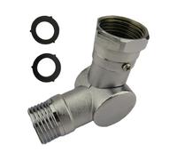 Raccord Pivotant Pour Tuyau D'arrosage, Flexible, Rotation À 180 Et 360 Degrés, Argenté, Raccords De Tuyau D'arrosage, Raccord Pivotant En Métal, Raccords De Tuyauterie Réglables, Pour L'entretien De