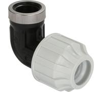 Raccord plastique PE coude femelle diametre 25 - F20x27