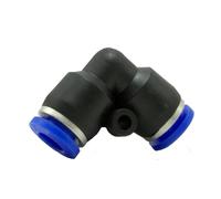 Raccord pneumatique à 90 degrés en plastique PU PV, 100/50 pièces, raccord à 2 voies, 8 mm, à emboîter(PV,8mm(100PCS))