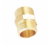 Raccord pneumatique à embout hexagonal - Adaptateur de connecteur de tuyau mâle BSP × mâle - Coupleur de précision en laiton (1 pièce)(3/8inx1/2in)