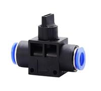 Raccord pneumatique, connecteur poussoir à 2 voies, tuyau de Tube 4mm 6mm 8mm 10mm 12mm(HVFF-10,200 Pcs)