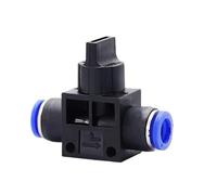 Raccord pneumatique, connecteur poussoir à 2 voies, tuyau de Tube 4mm 6mm 8mm 10mm 12mm(HVFF-8,200 Pcs)