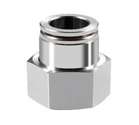 Raccord pneumatique coudé femelle/mâle NPT 1/8", 1/4", 3/8", 1/2", 3/4", en acier inoxydable 304, à insertion rapide(PCF BSPP,10-02 (10MM-1L4)_1 PC)