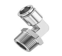 Raccord pneumatique coudé femelle/mâle NPT 1/8", 1/4", 3/8", 1/2", 3/4", en acier inoxydable 304, à insertion rapide(PL NPT,10-03 (10MM-3L8)_1 PC)