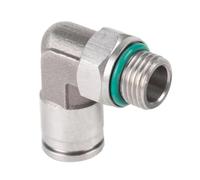 Raccord pneumatique coudé femelle/mâle NPT 1/8", 1/4", 3/8", 1/2", 3/4", en acier inoxydable 304, à insertion rapide(PLG BSPP,10-02 (10MM-1L4)_1 PC)