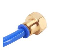 Raccord pneumatique de Tube d’air, Lot de 5 raccords rapides pneumatiques PCF à filetage femelle BSPT en laiton(Pcf6-03)
