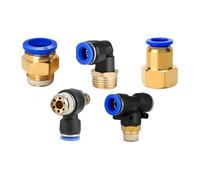 Raccord pneumatique de Tube d’air, Raccord de connecteur pneumatique for tuyaux PC/PCF/SL/PB/PL(Od6mm-1i2,PC (5PCS))