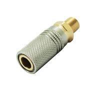 Raccord pneumatique en aluminium 8 mm intérieur, dents externes B | Empêche les fuites de gaz stable, connecteur rapide de gonflage d'air de 8 mm pour machines de construction lourdes