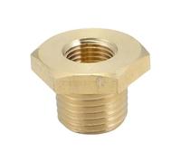 Raccord pneumatique en laiton mâle vers femelle NPT/BSPT, adaptateur réducteur hexagonal - Raccord en laiton durable for une utilisation polyvalente(1/4inx1/8in)