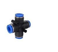 Raccord pneumatique en plastique PK PZA 4 voies 5 voies Raccords rapides Connecteur de tuyau d'eau Air Push Fast 4 mm 6 mm 8 mm 10 mm 12(PZA-10)