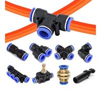 Raccord pneumatique for tuyau, connecteur d'air à dégagement rapide, tuyau en plastique, connecteurs 4/6/8/10/12 mm, 5/10 pièces(PV(10PCS),8mm)
