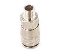 Raccord pneumatique G1/4 mâle pour coupleur standard à dégagement rapide pour connecteur de compresseur d'air, adaptateur en métal industriel argenté pour ligne d'air d'atelier
