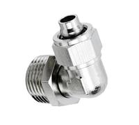 Raccord pneumatique, M5 M6 3/8 1/2" BSP mâle × 4-16 mm OD PL, raccord coudé rotatif à verrouillage par rotation en laiton, 1 pièce(8MM*6MM*1/8INCH)