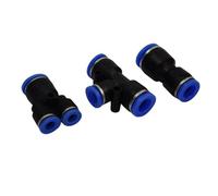 Raccord pneumatique PG type T, raccord réducteur droit for tuyau en plastique de 4 à 12 mm, 1 pièce(PG,8-4)