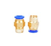 Raccord pneumatique Raccords pneumatiques PC Air connecteur rapide PC4-M5 PC6-01 PC6 1/8 "1/4" 3/8 "1/2", raccord à filetage mâle, raccord en laiton, 50 pièces(12mm,1/8")