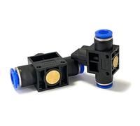 Raccord pneumatique régulateur de pression tuyau papillon compresseur accessoires HVFF4 HVFF6 HVFF8 HVFF10 HVFF12 30 pièces(HVFF12-30PCS)