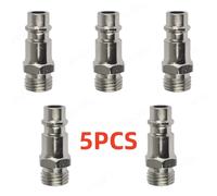 Raccord pneumatique Standard européen, Type ue Euro, connecteur à couplage rapide, coupleur pour compresseur d'air, filetage mâle G1/4 BSP, 5 pièces 5 pièces