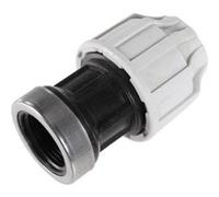 SOMATHERM FOR YOU, Raccord plastique droit pour tube PE Ø40 mm - Femelle 1"1/4 - Haute résistance - Installation rapide - Normé ACS - Étanchéité par joint torique - Pression 16 bars