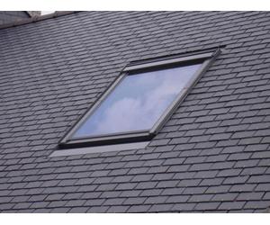 Raccord pour ardoises Gris VELUX 55x78 cm - encastré /matériaux plats jusqu'à 8 mm - EDN CK02 0000