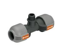 Raccord pour arroseurs GARDENA 2786-20 - Té egal - Etanchéité automatique - Plastique