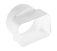 Raccord pour Évacuation Pluviale ABS Beige pour Gouttière Rectangulaire | Adaptateur 105x70 MM vers 110mm, Tube Rond 75mm, Usage Extérieur, Drainage Amélioré