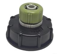 Raccord pour ibc Tank S60x6 en Plastique PP pour robuste Raccord | Conversion S60x6 pour vers 1/2 pouce, installation rapide, pour idéal pour cuves pour ibc, plastique résistant