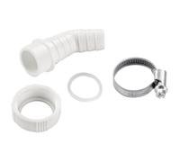 Xavax Raccord de siphon pour lave-linge/lave-vaisselle, collier de serrage inclus – Blanc