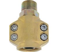 Raccord pour tuyau à vapeur STA galv. et passivé jaune Schl.-Gr.25mm AG 1 Zoll TEGUMA