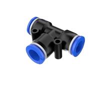 raccord pour tuyau d'air Connecteurs pneumatiques PE, 20/100 pièces, raccords pneumatiques for tuyaux en plastique de 4 mm, 6 mm, 8 mm, 10 mm et 12 mm(PE-14,100 PCS)