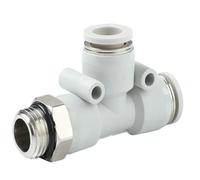 raccord pour tuyau d'air Lot de 5 ou 10 raccords pneumatiques filetés mâles for tuyaux d'air, 8 mm, 12 mm, 4 mm, 1/4 et 1/2"(8 (Hose O.D. 8MM),G04 (G1-2) (5pcs)