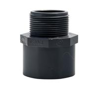 Raccord pression fileté PVC M/F 40x49 Mø63-Fø50 mm