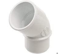 Nicoll Coude PVC CH4B 45° mâle/femelle Ø 40 mm Blanc
