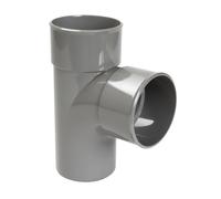 NICOLL COV50171 Culotte et embranchement Simple Male-Femelle à 87°30-PVC Gris-Ø 100 mm-BT18