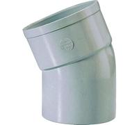 Raccord PVC gris coudé 22°30 - diamètre 32 mm - Simple emboîture - Girpi