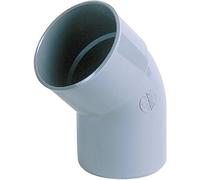 Coude NICOLL simple - PVC gris