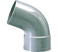 Raccord PVC gris coudé 67°30 - diamètre 80 mm - Simple emboîture - Girpi