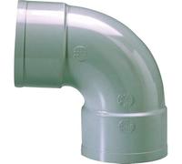 Raccord PVC gris coudé 87 degrés30 - Diamètre 80 mm - Double emboîture - Girpi