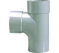 Raccord PVC gris en T - Mâle/femelle - Diamètre 32 mm - Double emboîtage - Girpi