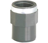 Raccord PVC pression noir droit - F 11/4 - Ø 40 mm - Girpi