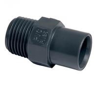 Raccord PVC pression noir droit - GIRPI - M 1' - Ø 32 mm