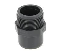 Raccord PVC pression noir droit - M 11/4 - Ø 40 mm - Girpi