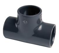 Raccord PVC pression noir en T - Femelle - diamètre 32 mm - Girpi