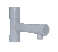 Raccord PVC récupérateur d'eau - Jardibric - Ø50 mm - Sortie filetée 20x27 - Installation rapide