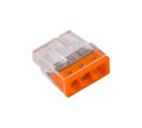 Raccord rapide 3x 2,5mm² orange E.4181T/100pcs
