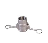 Raccord rapide à came en acier inoxydable 304, 1/2", 3/4", 1", avec rainure et système de verrouillage à came. Adaptateur de connexion.(Type D,1/2")