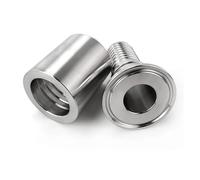 Raccord rapide à embout cannelé x Tri-Clamp, 1/2-4 Inch Multiple Sizes Hose Barb Snap Joint SUS 304 Stainless Steel Home Brew Beer(32mm-K50.5mm-46mm-01)