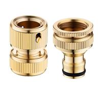 Raccord rapide à tuyau d'arrosage | 19 mm laiton massif sans fuite ajustement précis,Branchement rapide pour tuyau de jardin - Robinets, pulvérisateurs manuels, arroseurs à gazon, jardiniers